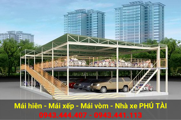 Mái che nhà xe PT25 Mái che nhà xe PT25