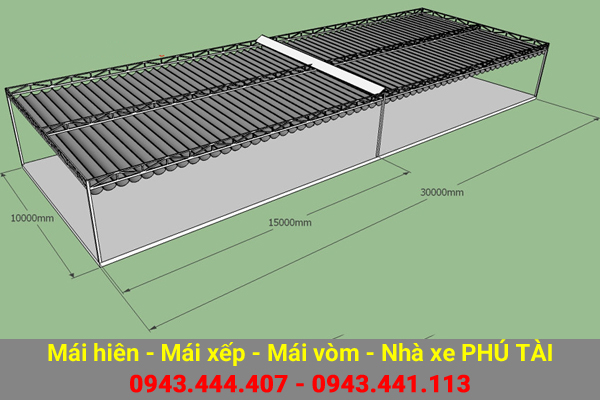 Mái hiên lượn sóng PT95 Mái hiên lượn sóng PT95